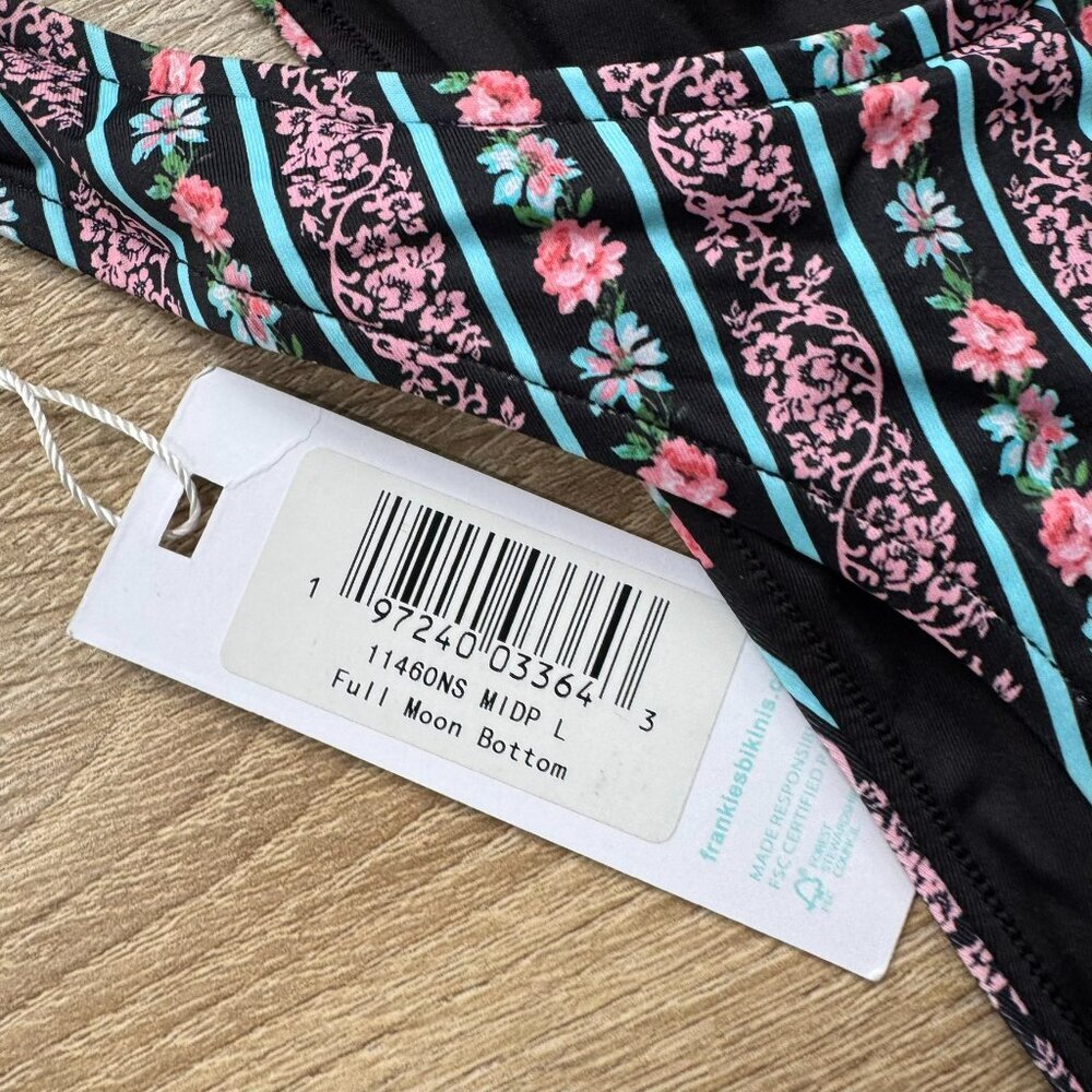 NWT Frankies Bikinis Full Moon Micro Swim Bikini Bottoms Large - Picture 5 of 10